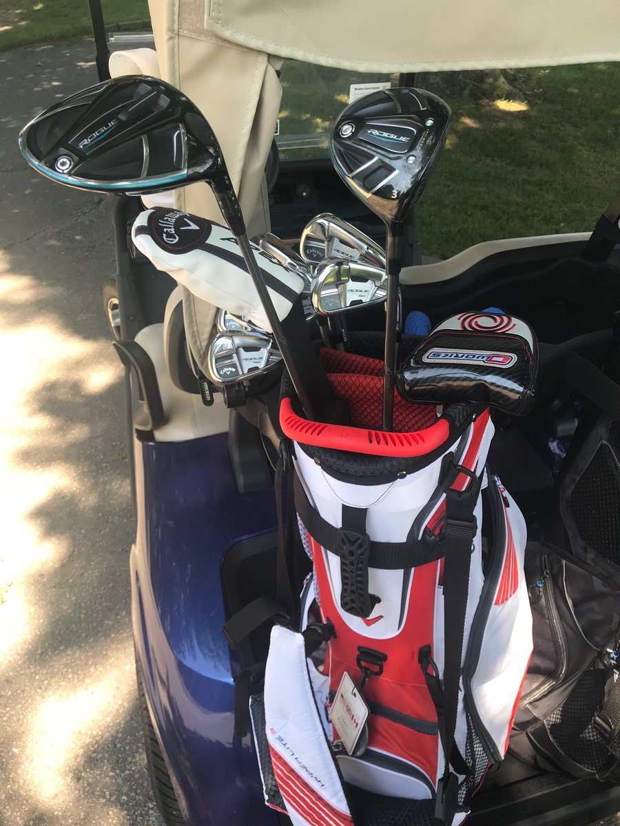 curlyk007's tweet photo. Let’s get these ⁦@CallawayGolf⁩ clubs going today. My perfect combination. ⁦@BruceCarroll11⁩ ⁦@chrisouellette8⁩ #Teamcallaway  #Roguedriver #Rogueproirons #golowtoday https://t.co/qll2RcXSNA