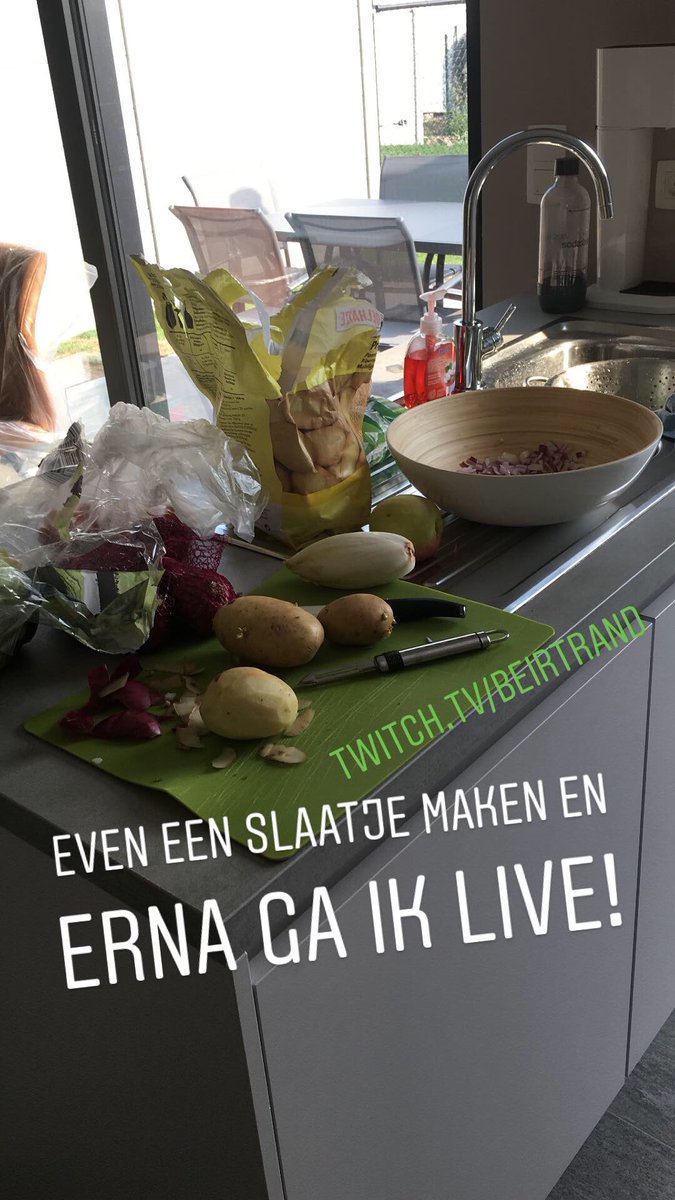 Straks live. Maar eerst “koken”.
