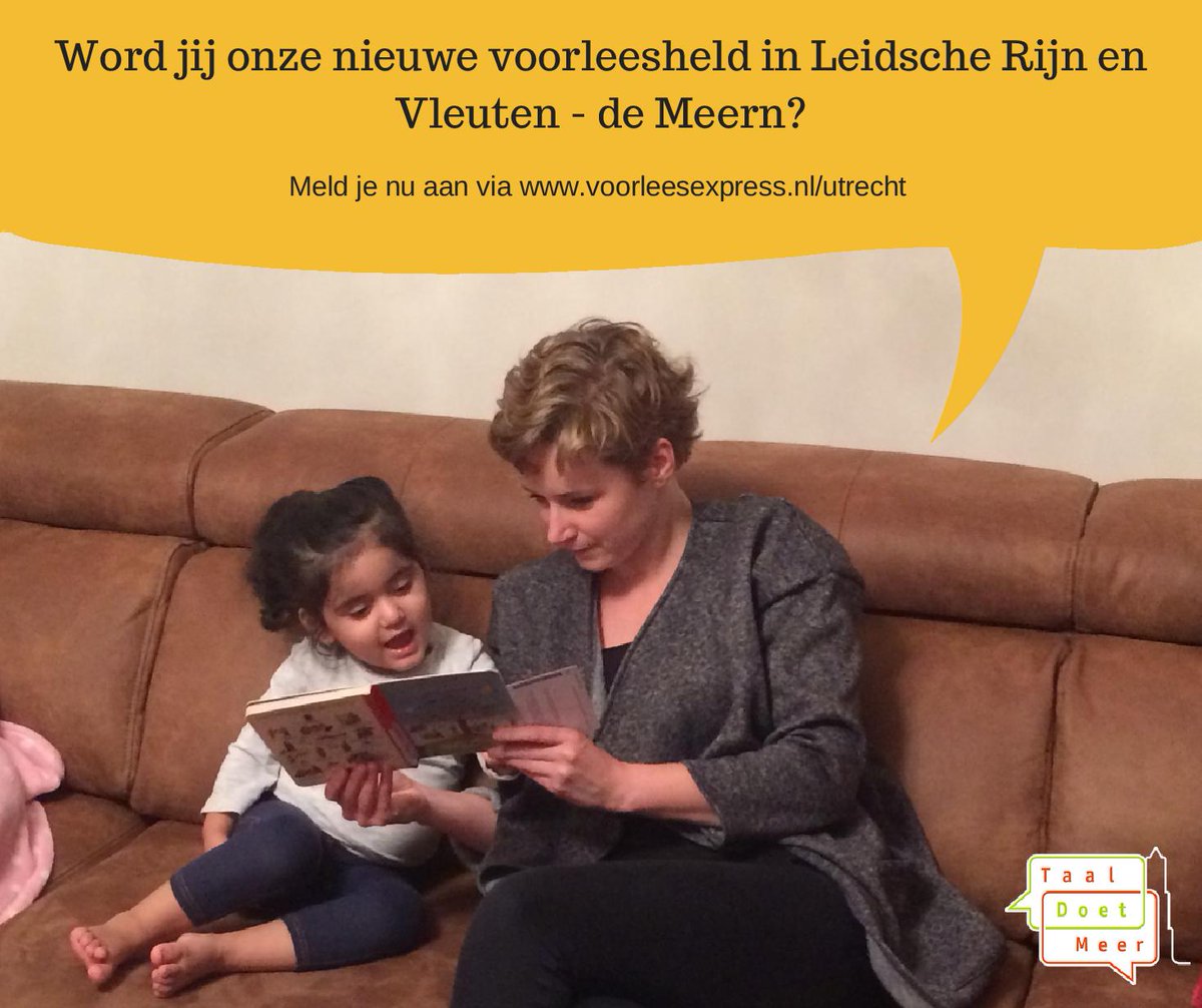 Ben jij op zoek naar leuk en nuttig vrijwilligerswerk? Zoek niet verder. Het Voorlees Express heeft jou nodig!
