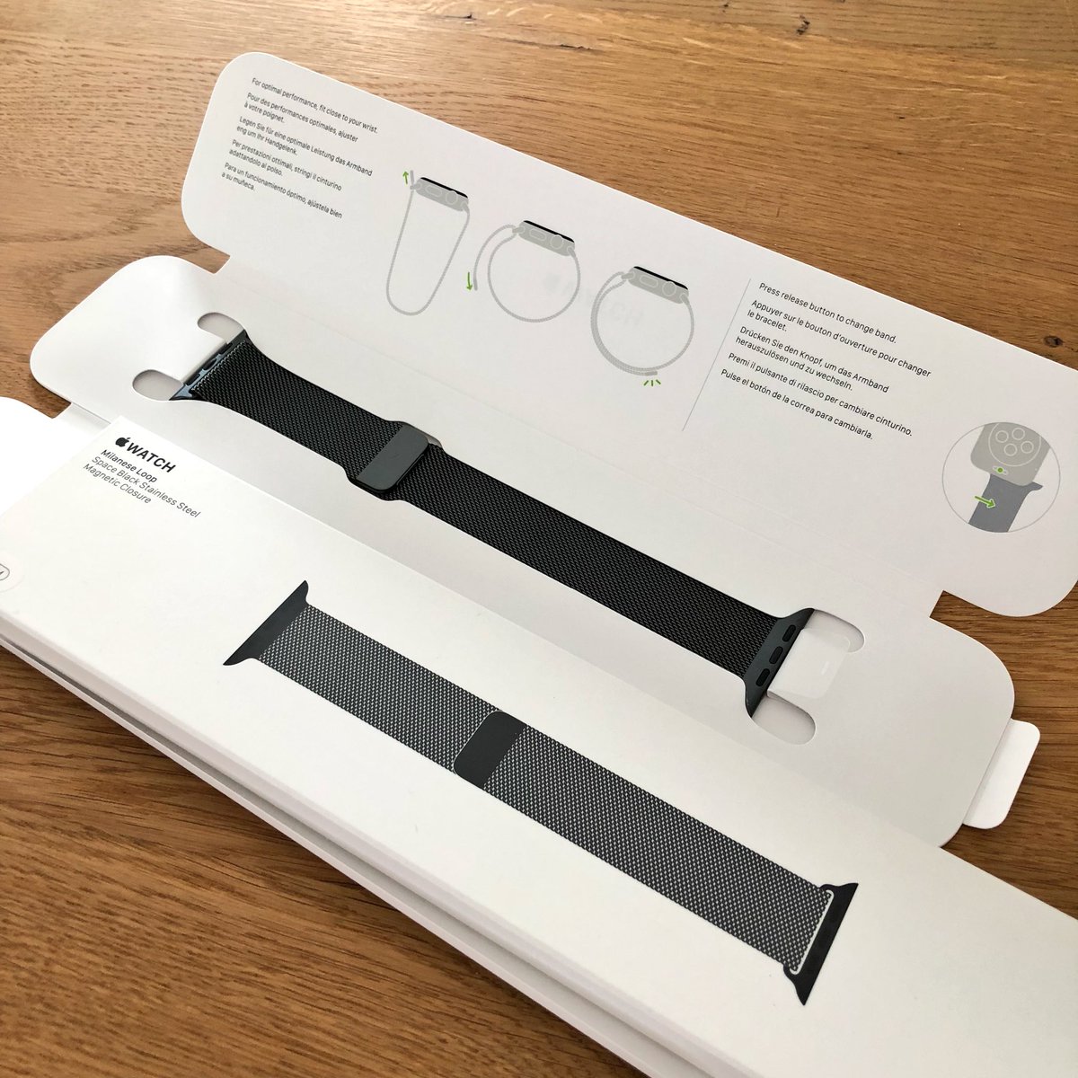 mnemo's tweet image. Hui! ⌚️ #Geburtstag #AppleWatch #MilaneseLoop #Black