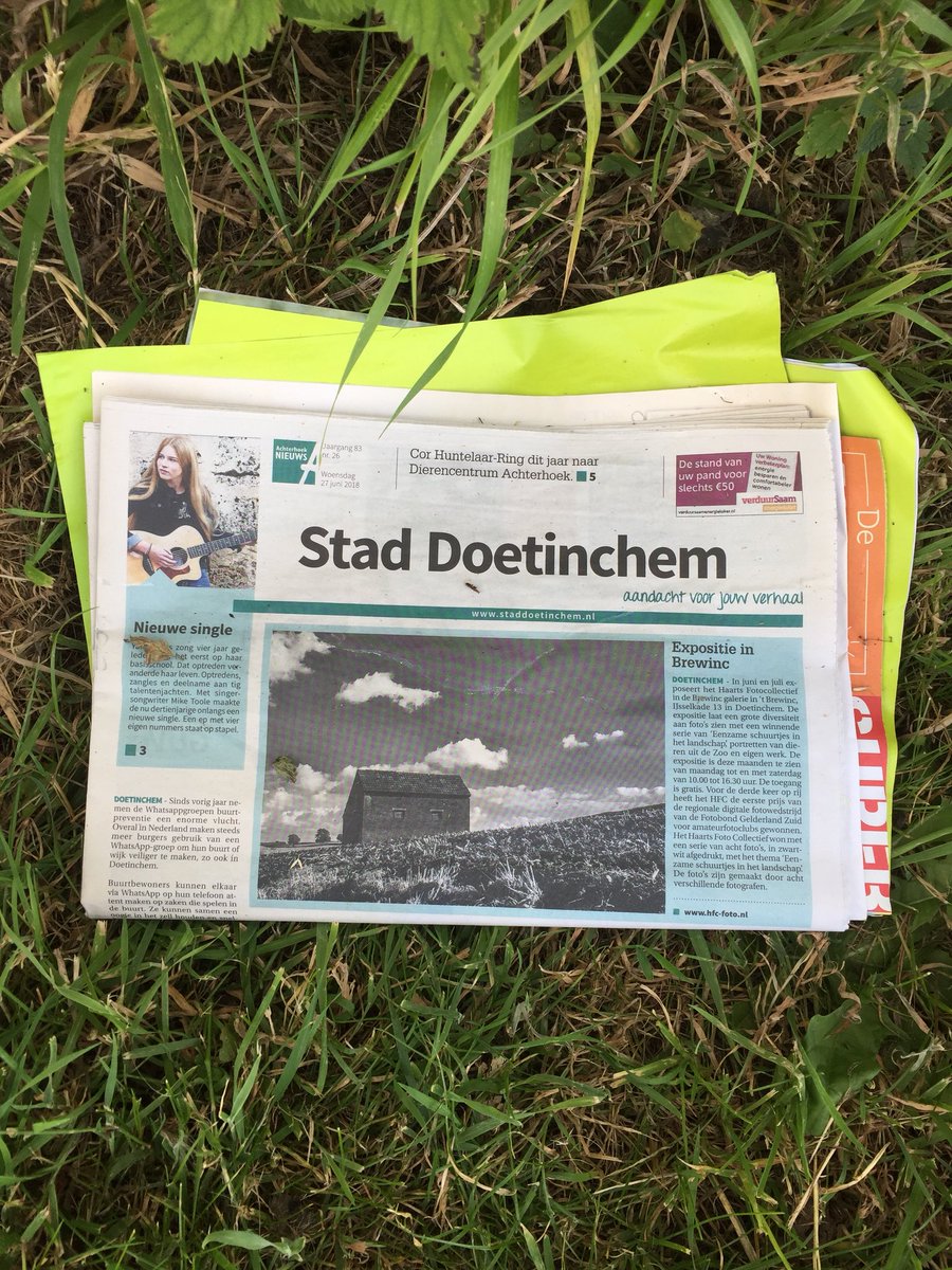 Luie bezorger #stad #doetinchem Foxheuvelstraat Didam in de greppel