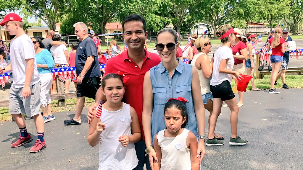 CLCurbelo's tweet image. Carolina thought it was too hot, but other than that we had a wonderful time celebrating with #FL26’s #WinstonPark community in #WestKendall. #HappyFourth! #4thofJuly