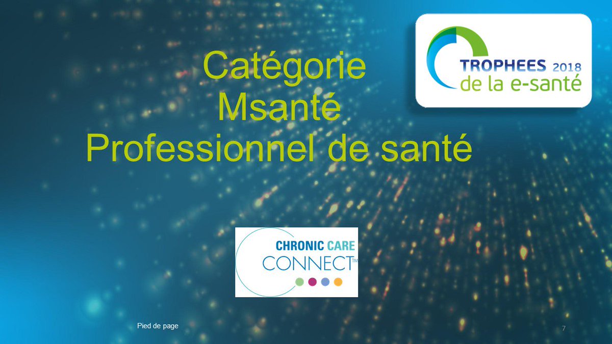 UnivEsante's tweet photo. #Univesante : #TES18 Catégorie #Msanté Professionnel de santé parrainé par Chronic Care Connect @ChronicCareConn  est attribué à @ScientiFeet 
#hcsmeufr #esanté https://t.co/dZJSbjptgw
