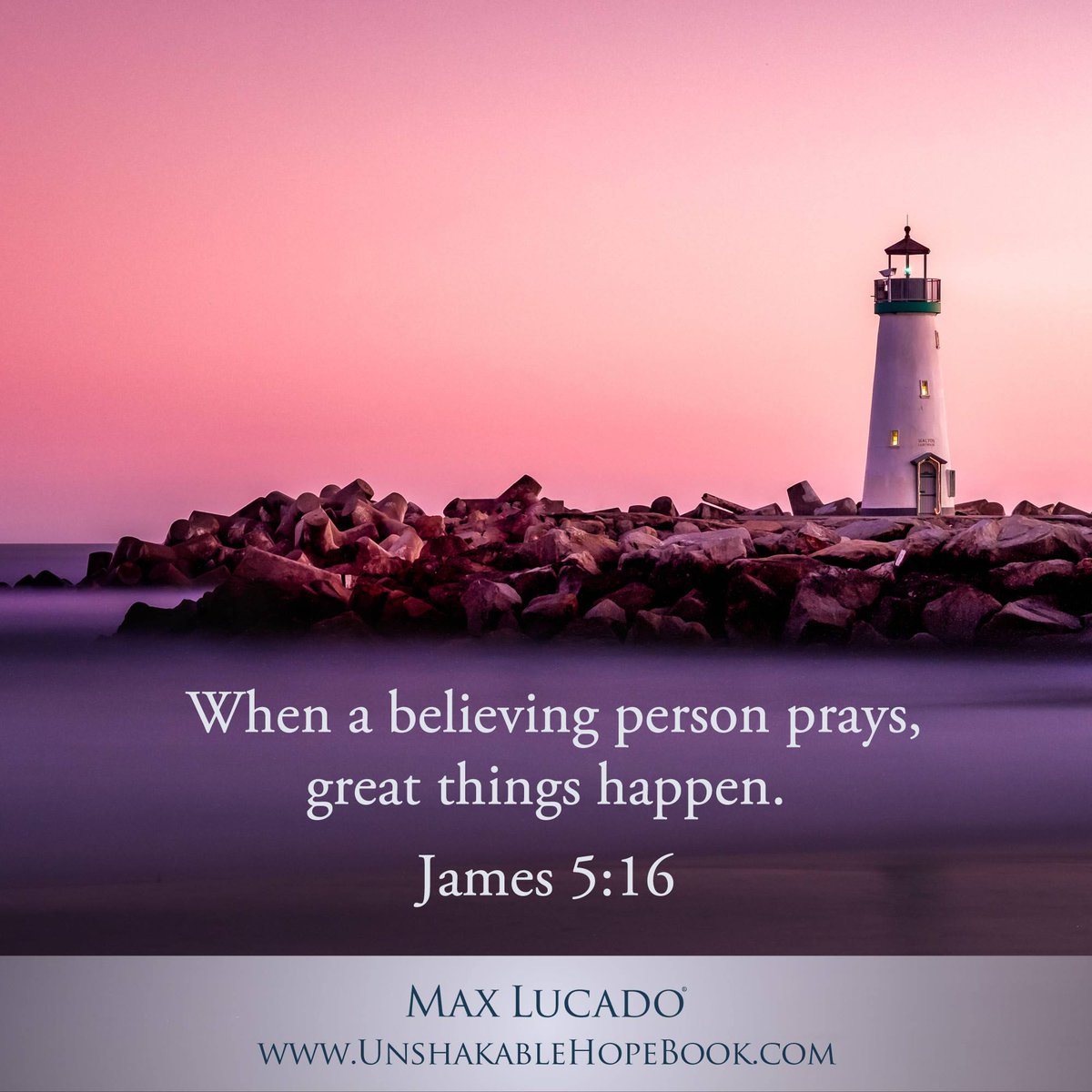 Promise: Your prayers have power
unshakablehopebook.com