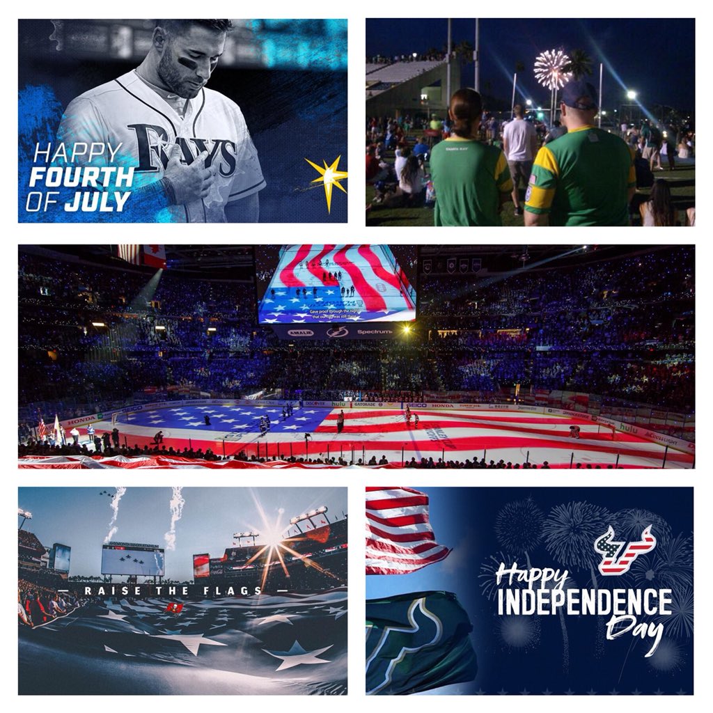 #TeamTampaBay, have a happy &amp; safe Fourth of July! Thanks for all that you do to support our commUNITY!
☀️🌴🇺🇸👊🏻