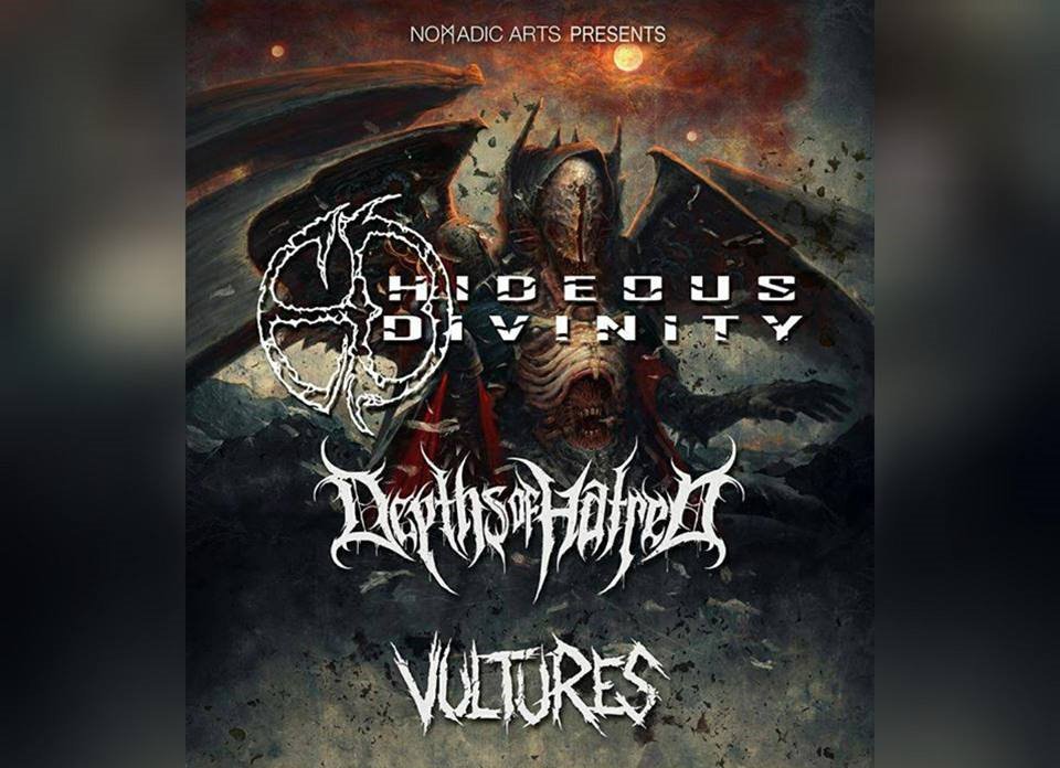 VoxxPromos (@voxxpromos) on Twitter photo July 31 - CALGARY!!! The ever-brutal, <a href="/HideousDivinity/">Hideous Divinity</a> will be in you all the way from Rome, Italy!!! W/ Montreal's <a href="/DepthsOfHatred/">Sasuke Uchiha</a> & @bandofvultures from Van, BC! Joined by <a href="/Hammerdrone/">Hammerdrone</a> & <a href="/TBMonkeys/">Train Bigger Monkeys</a> this will be a hell of an epic show! Vern's - 622 8th Ave SW! <a href="/MetalSceneYYC/">Calgary Metal Scene</a> July 31 - CALGARY!!! The ever-brutal, <a href="/HideousDivinity/">Hideous Divinity</a> will be in you all the way from Rome, Italy!!! W/ Montreal's <a href="/DepthsOfHatred/">Sasuke Uchiha</a> & @bandofvultures from Van, BC! Joined by <a href="/Hammerdrone/">Hammerdrone</a> & <a href="/TBMonkeys/">Train Bigger Monkeys</a> this will be a hell of an epic show! Vern's - 622 8th Ave SW! <a href="/MetalSceneYYC/">Calgary Metal Scene</a>