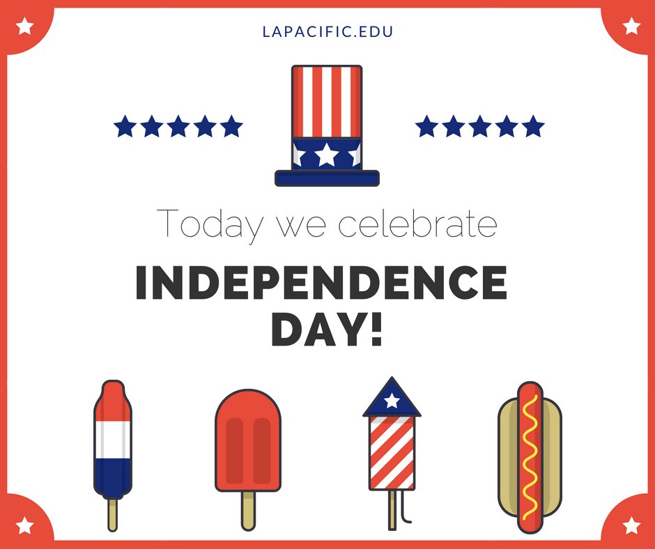 lapc_college's tweet photo. Wishing everyone a safe and fun sparkling 4th of July! 

#fourthofjuly #independenceday #LAPC https://t.co/s3J5K0bWZS