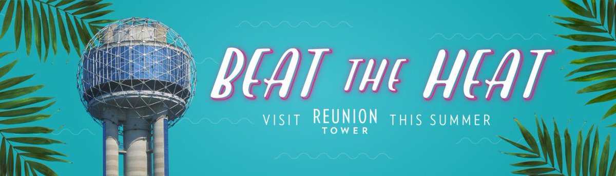 Escape the heat <a href="/ReunionTower/">Reunion Tower</a>, the TOP spot for summer fun! Visit the link for fun summer savings! bit.ly/2MaM6Yv