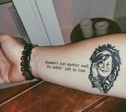 Janis Joplin wrist  Tattoos Janis joplin Body art