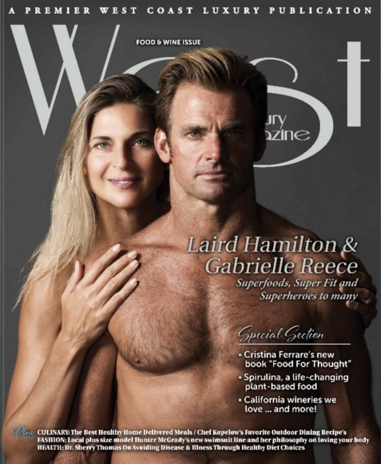 DKLA2020's tweet photo. #SuperFoods #SuperFit #SuperHeroes to many - Check out our July/August annual Food &amp; Wine issue @thewestlakemag @West_Luxury with the beautiful power couple @LairdLife &amp; @GabbyReece on both covers. #FourthofJuly2018 #summer #Happy4thofJuly #Malibu #TheBu https://t.co/YbvjxHClCh
