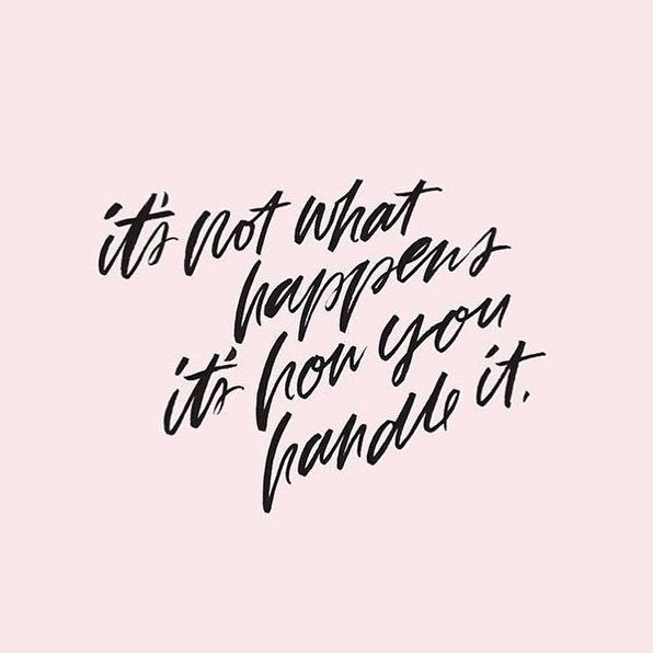 actionhappiness's tweet photo. It’s not what happens, it’s how you handle it https://t.co/bIsza0HtJm