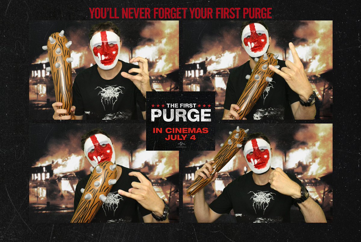 thesalmoning's tweet image. !!!The First Purge review coming soon!!! And yes, I'm wearing a mask too. @UniversalHorror @blumhouse @RooblaOfficial #FirstPurge