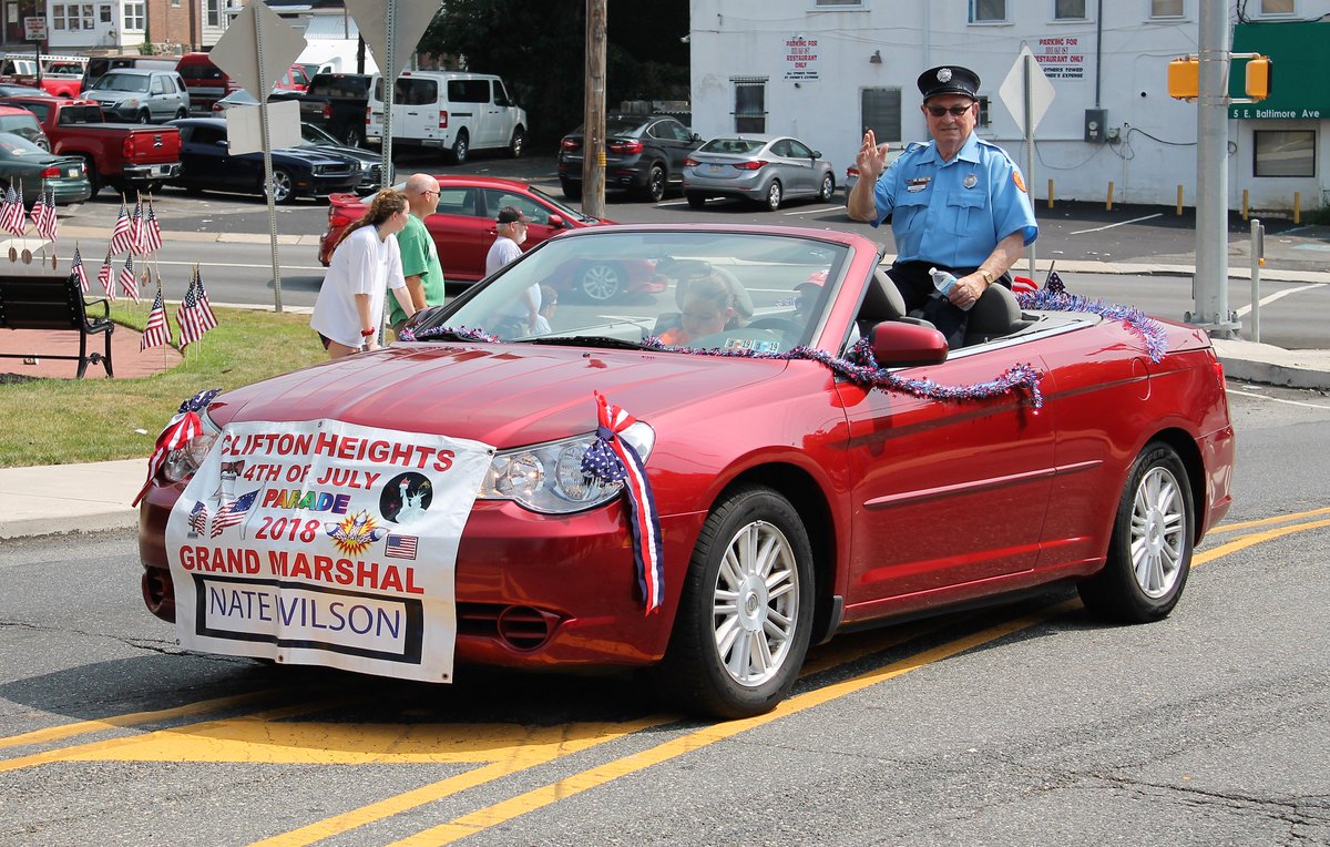 #CHFC is honored to have Lifetime Member Nathaniel Wilson serve as this year's #4thOfJuly Parade Grand Marshal. Congratulations to him on this honor and his nearly 50 years of service to CHFC and the citizens of #CliftonHeights.

#Parade #Delco #IndependenceDay #FireCompany