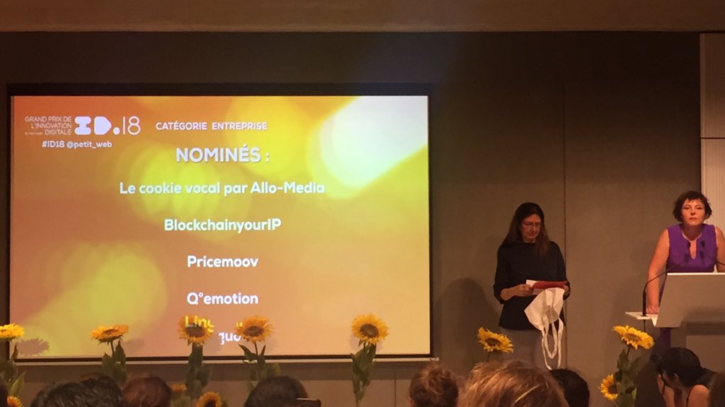 #ID18 <a href="/blckchainyourip/">BlockchainyourIP</a> remporte le trophée de bronze dans la catégorie Entreprise du Grand Prix de l'Innovation Digitale <a href="/petit_web/">Petit Web</a> 🚀