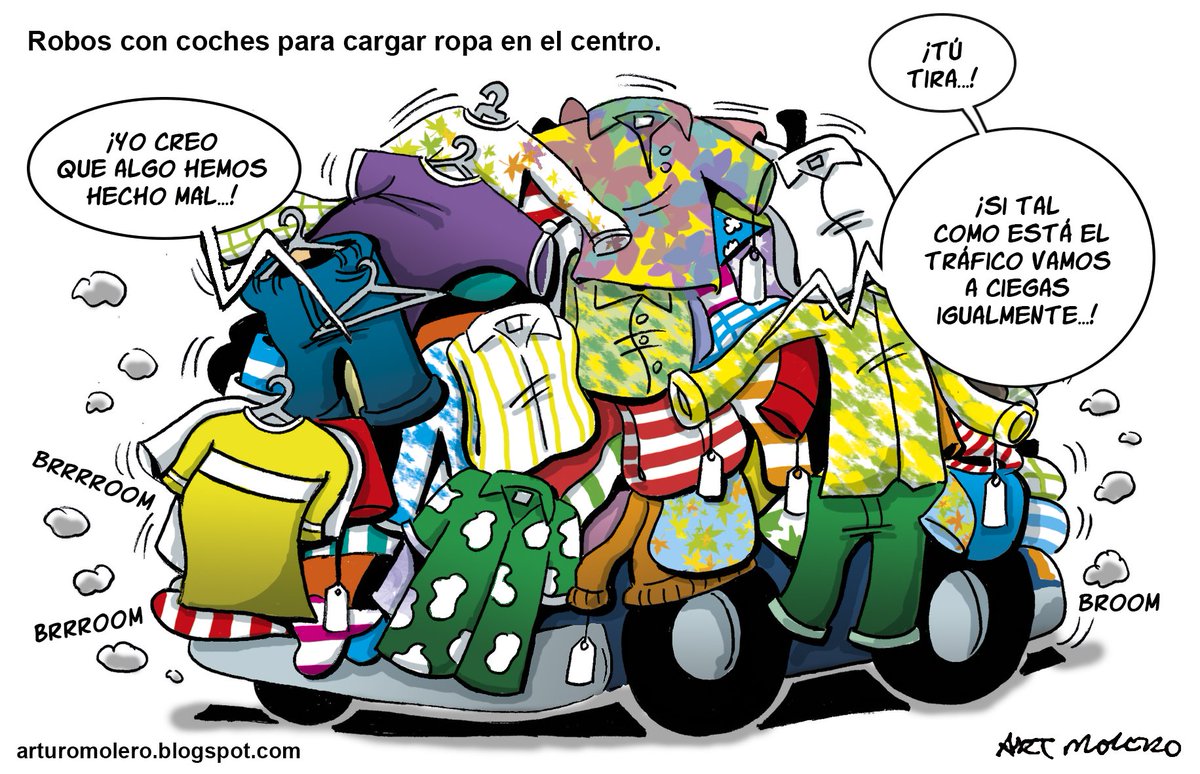 ArtMolero's tweet photo. #Viñeta del #miercoles en #ElEscaño111 para @DiarioJAENes
#Jaen #Trafico #JaenTopic #Robos #Peatonalizacion #Ropa #humor https://t.co/akptsoTAYx