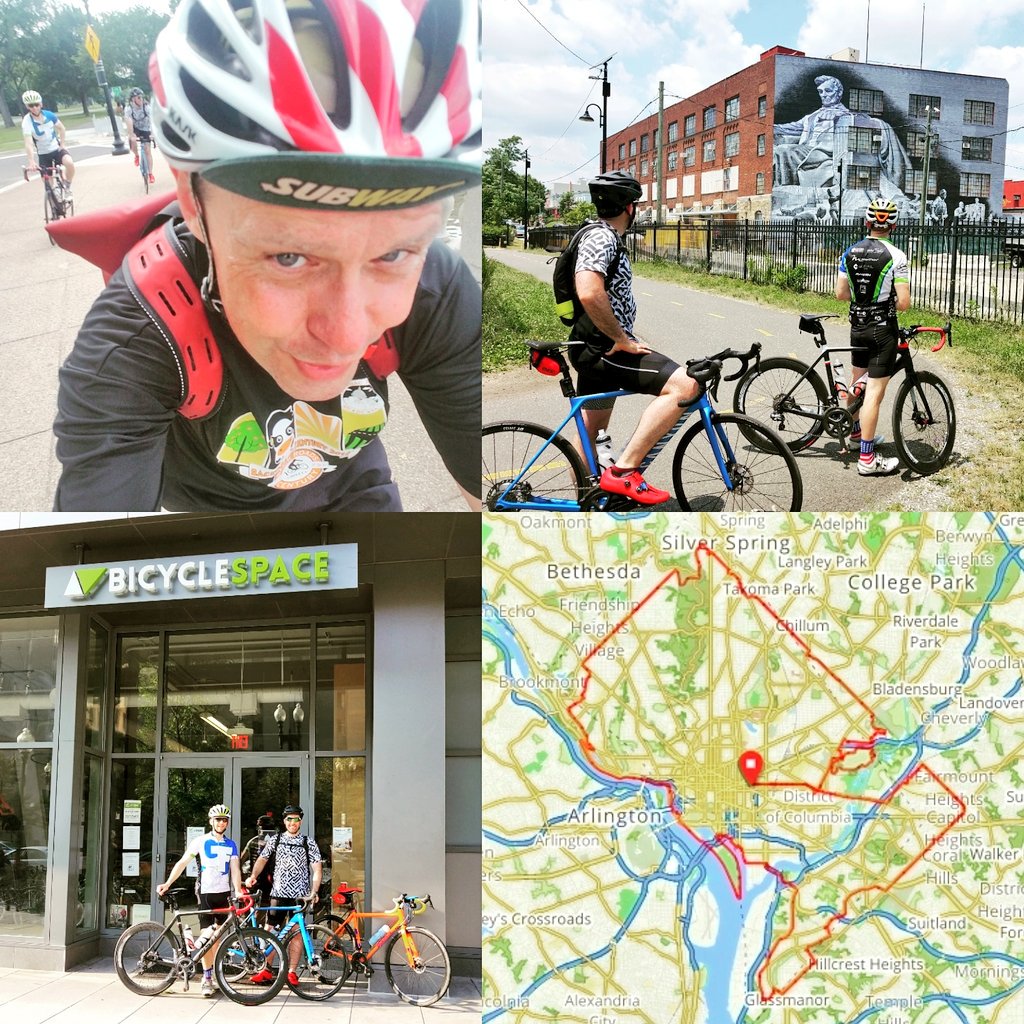 Chris_Roell's tweet photo. What do you know Joe! How about a 45 mile @BicycleSPACE Special Edition 100% All #BikeDCLoop #CityExplorers ride on this #July4th #IndependenceDay2018! #bikedc #bspacerides #28stones #lincoln #findyourfort #boundarystonesdc #dcflag #dcisreal #wearedc #dc #washingtondc #dcloop https://t.co/bTopQttvsm