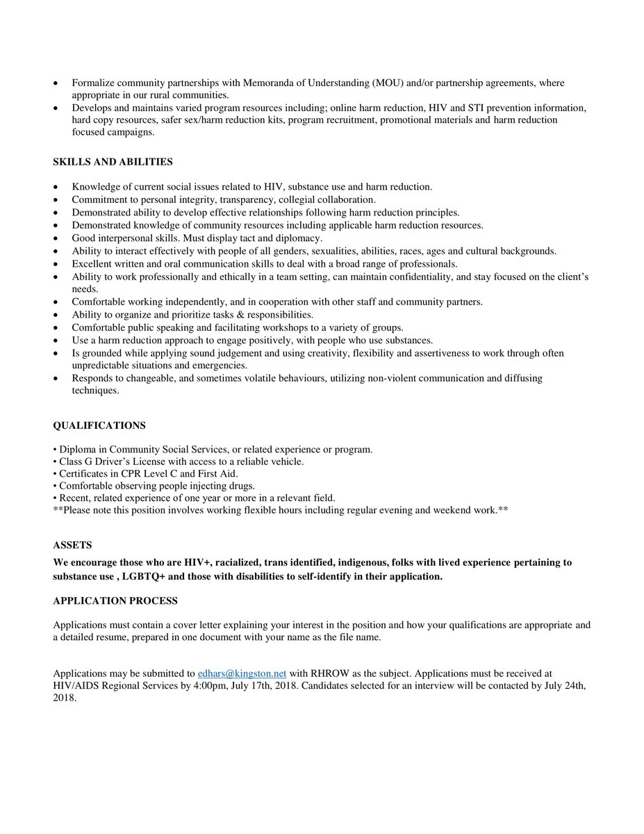 Hey #YGK!  <a href="/HARSKingston/">HARS Kingston</a>  is hiring for 3 positions!!  Here is one of them!
@YGKisHiring #kingstonjobs #Hiring