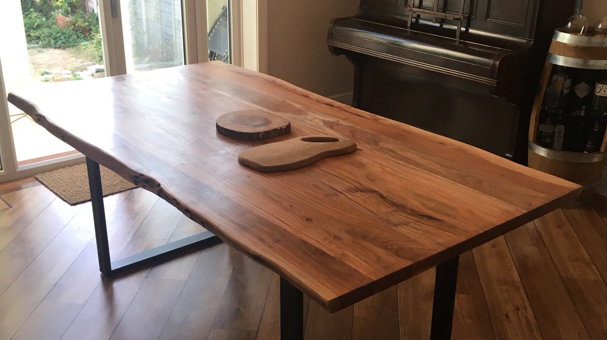 Imagine being able to look at a dining table and see the ageless appeal of its natural wood finish flowing in front of your eyes – that’s what a live edge piece offers. The James Live Edge table is a perfect example. oliandgrace.co.uk/product/james-… #liveedge #diningtable