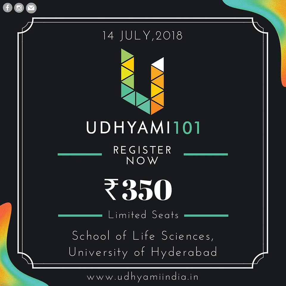 udhyamiindia's tweet photo. #udhyami Registrations have begun!📢
Don't miss the opportunity to be a part of this extravaganza event,Go register now and tell you're friends as well!!
https://t.co/XU0THIsMT5 …
#udhyamiindia #wissenarie #entrepreneur #startups #startupindia #registrationsopen #universityofhyd https://t.co/KFoqBRZaVz