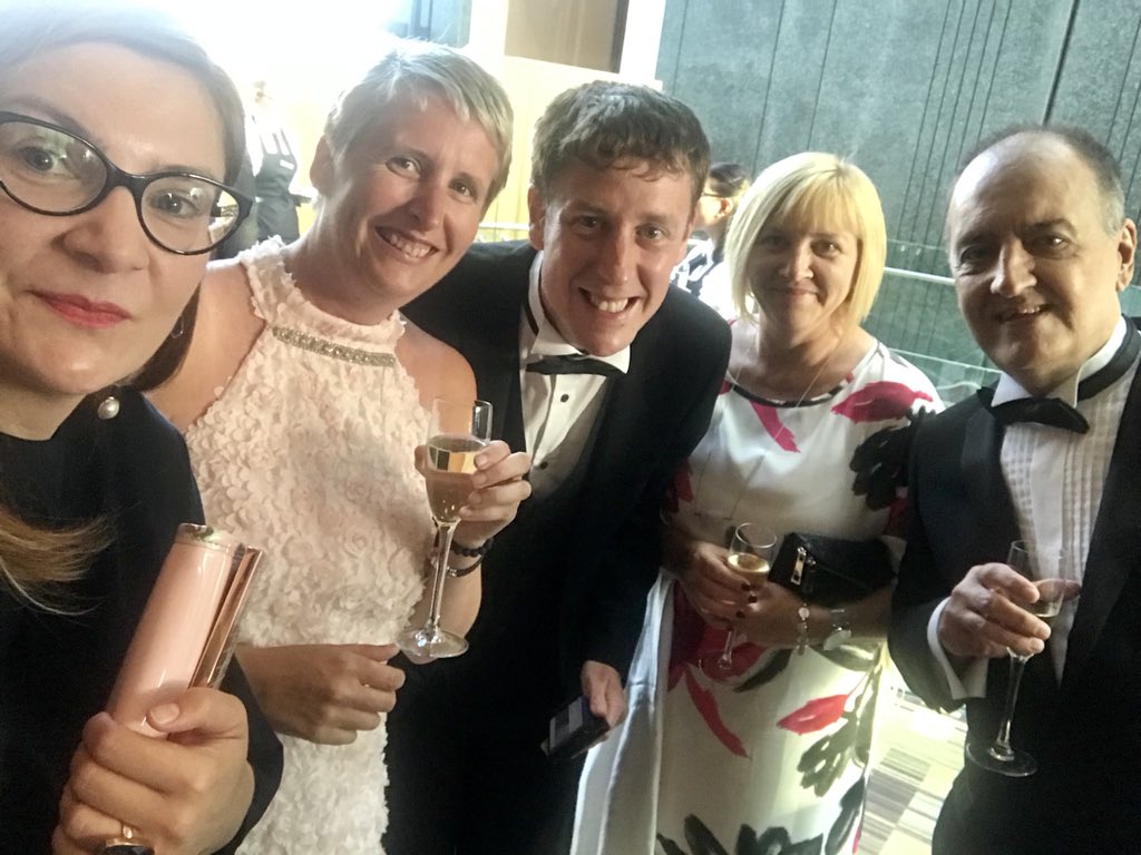 cristinavas's tweet photo. Arrived at @BigChipAwards with my favorite team in the world @finnigr @p_ormandy @alexfenton @FP2BDigital all excited about @GMKINet @careatsalford @SalfordUni ! https://t.co/zeJ8rqge0i