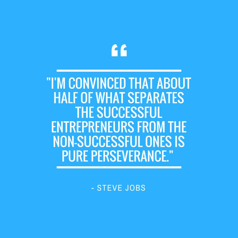 Wise words. Persevere! #entreprenuer #startup