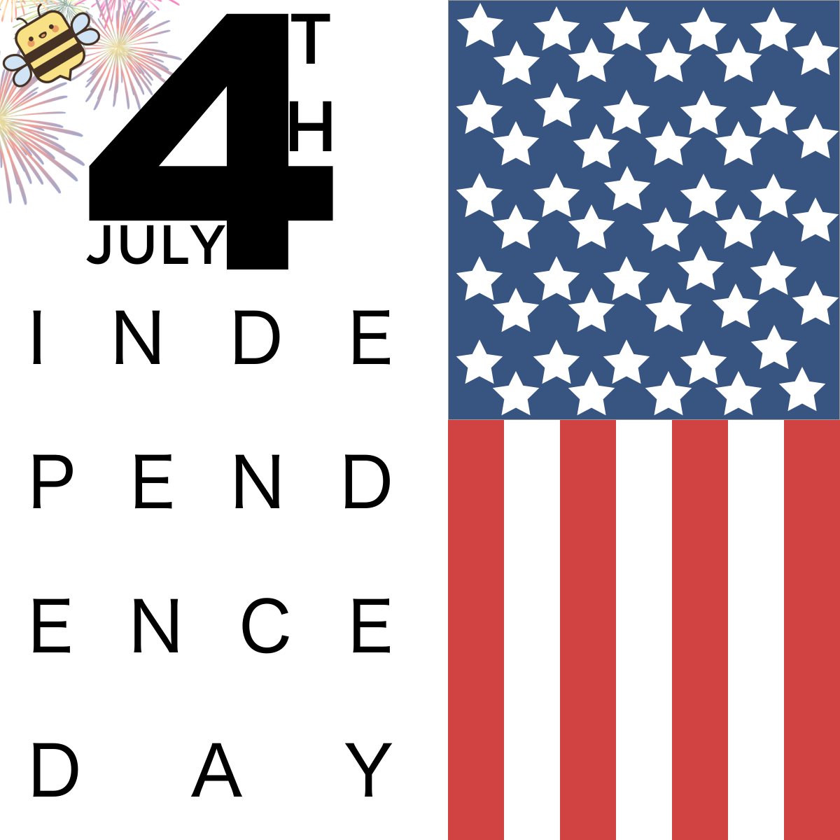 blinkthebee's tweet photo. 🇺🇸 Happy Fourth of July!  🇺🇸
🎇Have a safe and happy Independence Day! 🎆
#blink #bots #blinkthebee #chatbot #productivity #todolist #facebook #messenger #kik #justblinkit #fireworks #independenceday #independence #happyfouthofJuly #fourthofJuly #freedom #parade #picnic https://t.co/CXAe723Xdc