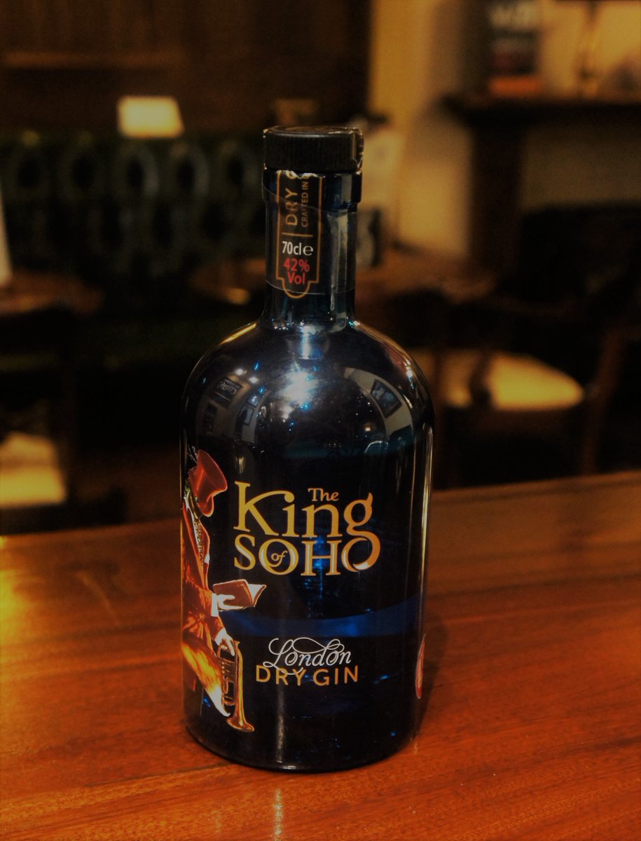 For those who love a citrus flavour: The King of Soho Gin! This is 42% and has a high presence of citrus botanical's including grapefruit peel, balanced by angelica root and cassia.