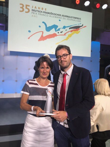 comazzi1's tweet photo. #prix franco allemand pour #13h15 magazine de #france2.  les magazines dans le service public , une fierté à défendre. https://t.co/2SQkgQHeTj