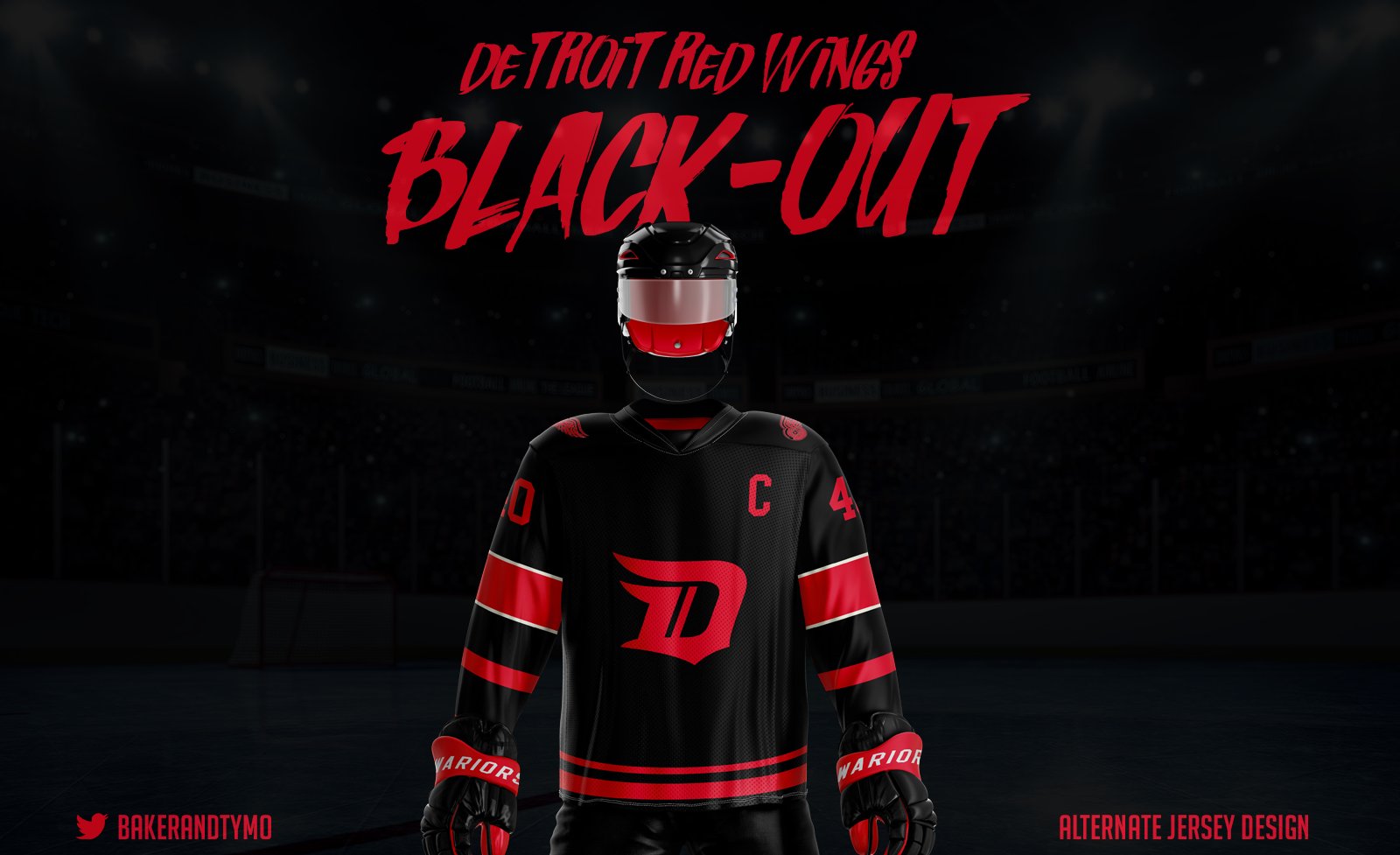 detroit red wings third jersey