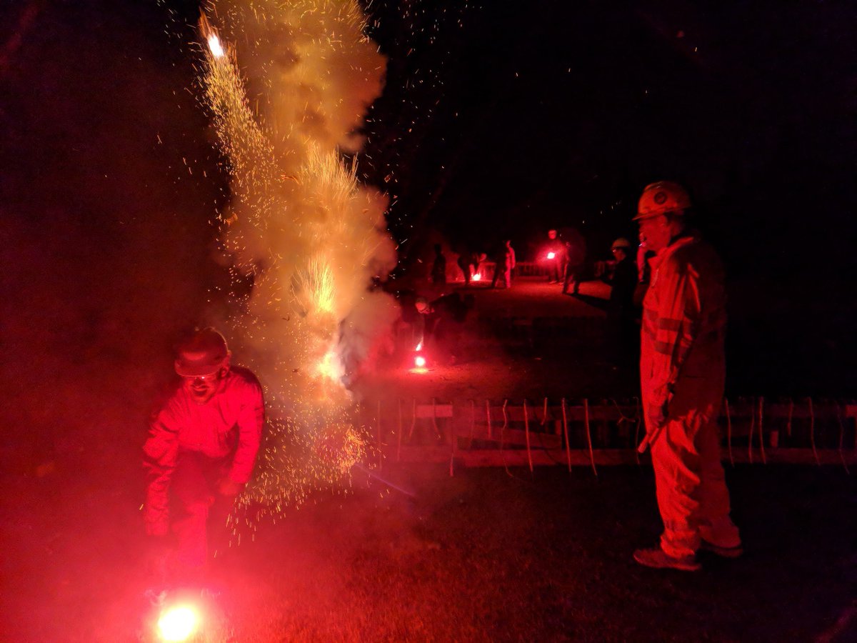 coffeetocode's tweet photo. How to get the best seat in the house for any fireworks show? Be the guys with the flares and nomex suits. Well worth the sweat and minor case of smoke inhalation. Happy 4th y'all. https://t.co/XAzBeKdc7H