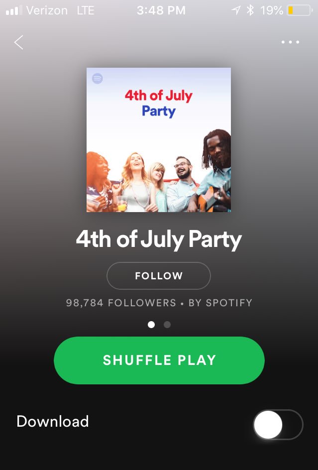daniellerner_'s tweet photo. What’s your #4thofJulyPlaylist? https://t.co/eWkU1wWWeb
