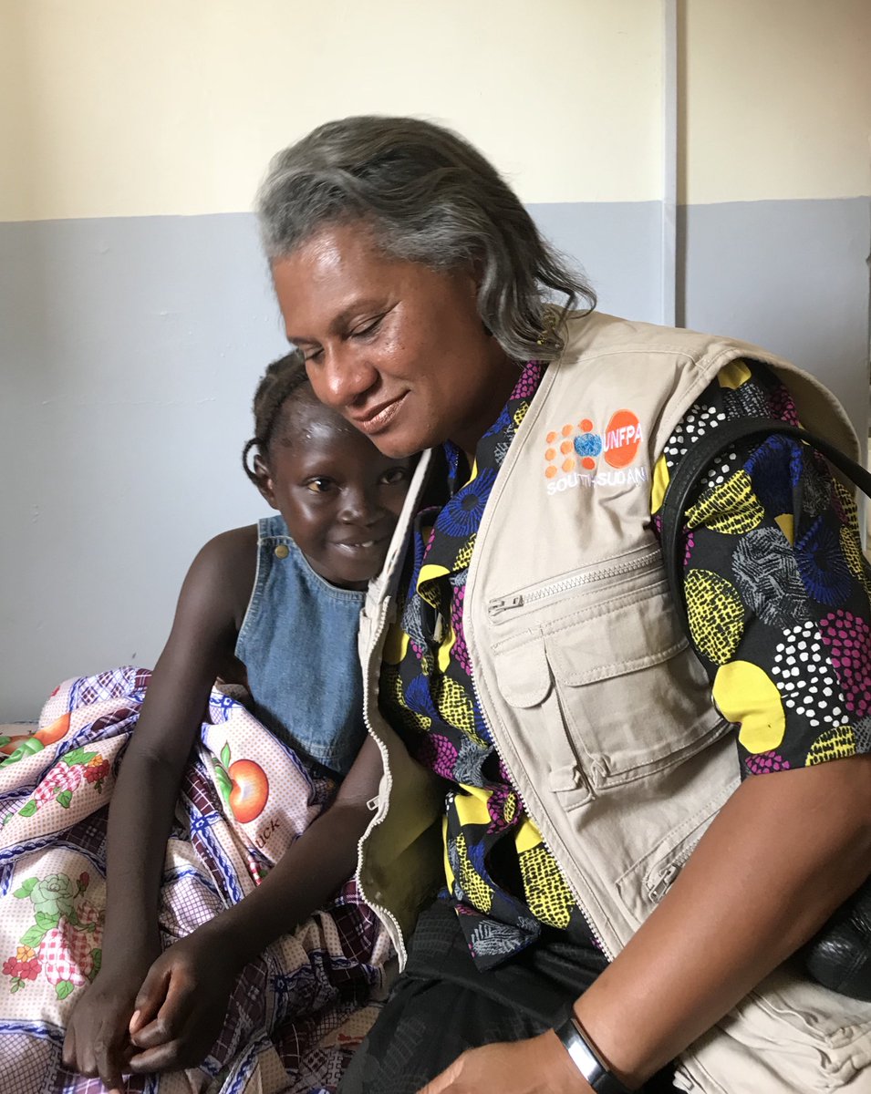 JulittaOnabanjo's tweet photo. Found UNFPA 10yrgirl at Fistula surgical ward in Bentiu Hosp, #SouthSudan. Courageous, determined&amp;anxiously waiting to go back to school once repair of her reproductive tract abnormality is done. Excellent Gynae/Fistula surgeon giving dignity back to women&amp;girls in Bentiu @unfpa https://t.co/f6b4ab5yTj