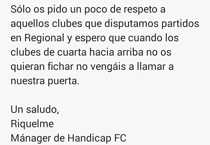 Respecto a los jugadores que buscan equipo de cuarta para arriba en @AyudasVFO