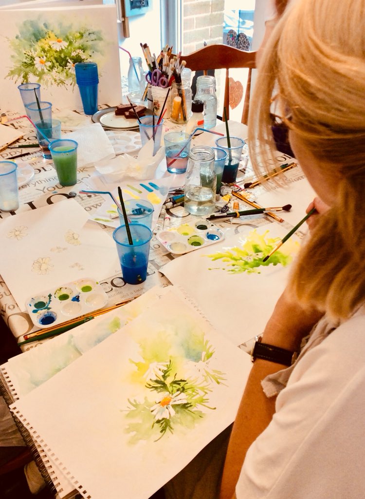 CopperLeafCraft's tweet photo. Looking forward to supporting @MeashamLibrary tomorrow with a watercolour taster session 10.30-12.30 £15 Drop in to meet tutor,Denise #MidlandsHour https://t.co/3FB0xWRnPY