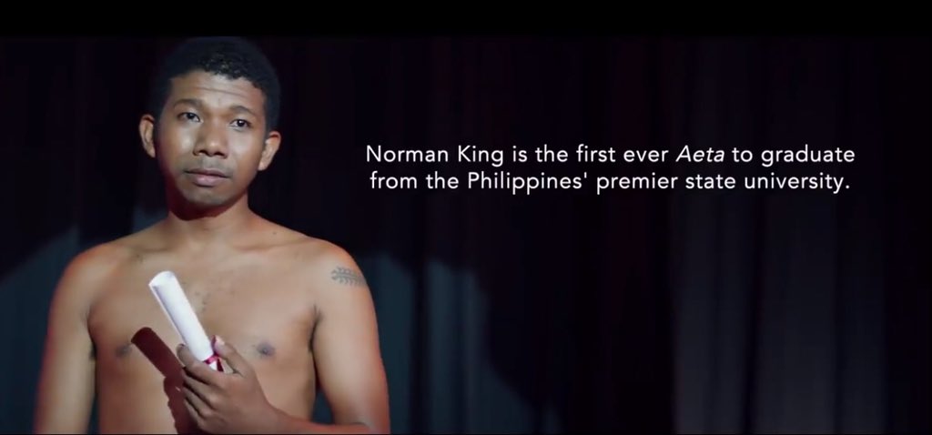 kyraalonday's tweet photo. 2 years ago, I had a brief conversation with #NormanKing, the 1st aeta graduate of the University of the Philippines... and I just want to say that he is very TALENTED, and WORTH EMULATING. 💛

I had just known! My #lodi is now in TVCs &amp; a great inspiration to the Filipino youth! https://t.co/nck3p15NOX