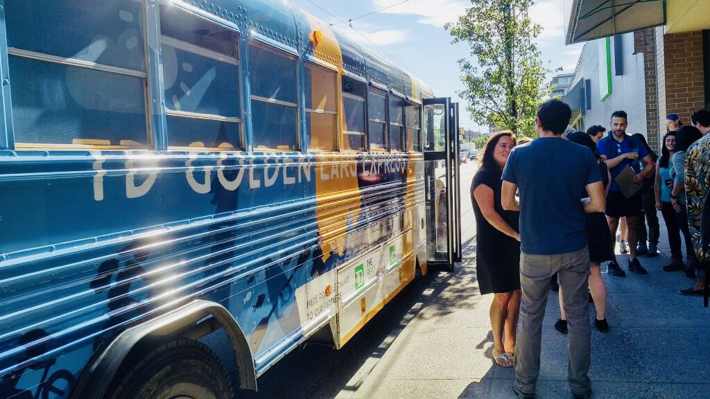 Puglaas's tweet image. Happy to be at the launch of the TD Golden Ears Express today - a free shuttle service from #VanGran  @mec to Golden Ears Provincial Park. Check it out &amp;amp; book today at parkbus.ca - Boris et al., thx for the invite &amp;amp; for @Parkbus Initiative. 🌲🚌 #beautifulBC