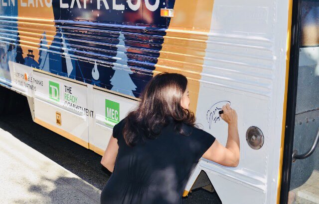 Puglaas's tweet image. Happy to be at the launch of the TD Golden Ears Express today - a free shuttle service from #VanGran  @mec to Golden Ears Provincial Park. Check it out &amp;amp; book today at parkbus.ca - Boris et al., thx for the invite &amp;amp; for @Parkbus Initiative. 🌲🚌 #beautifulBC