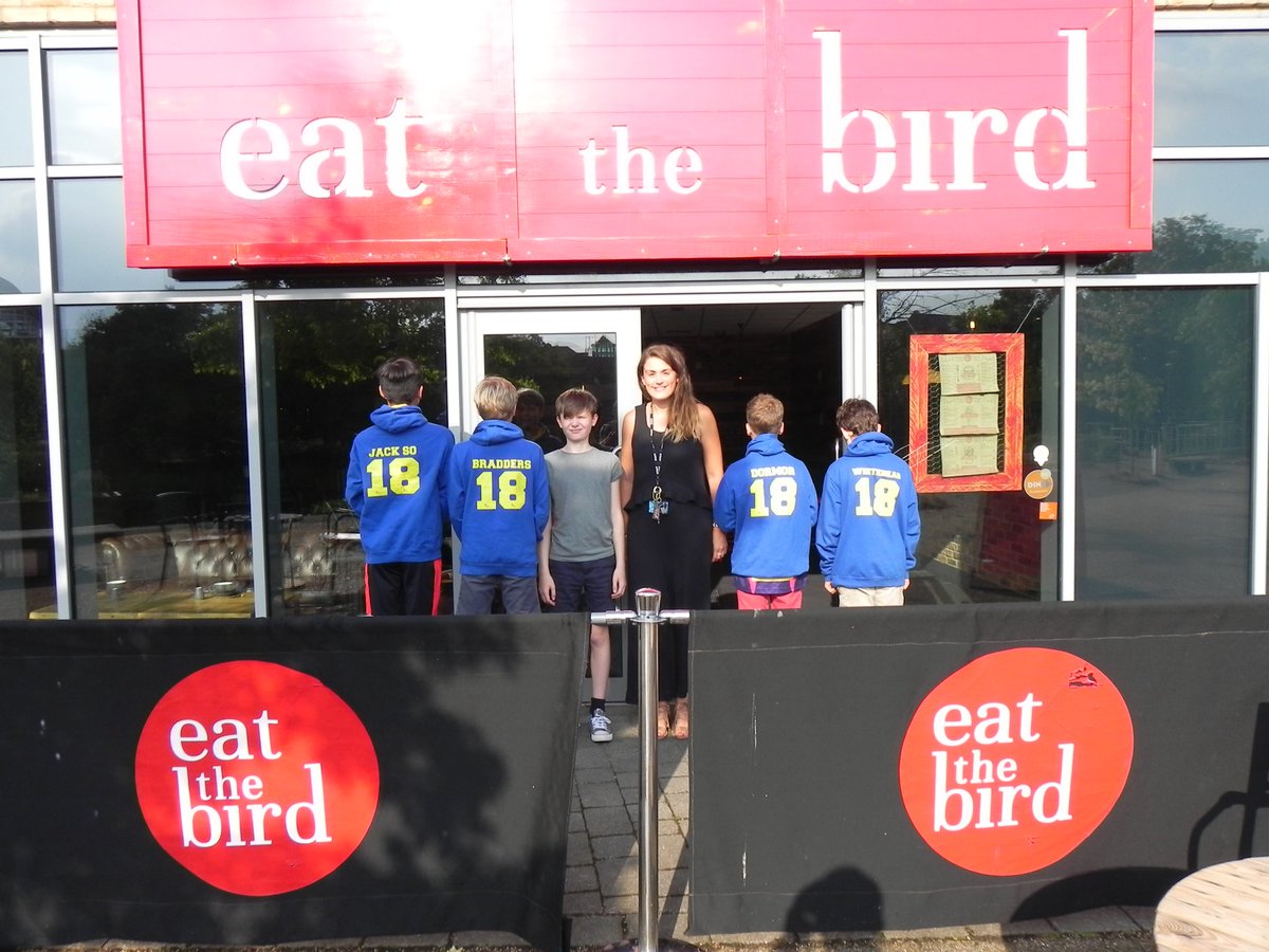 QueensTaunton's tweet photo. Cotlake Yr 8 leavers were treated to a meal at @tw_eatthebird tonight. It was absolutely delicious!! https://t.co/Ol9eLVedwS
