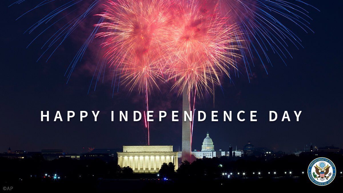 StateDept's tweet image. Happy Birthday America!