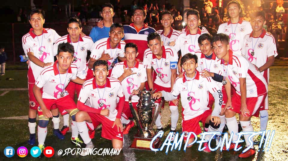 ¡SOMOS CAMPEONES!
<a href="/SportingCanamy/">Club Sporting Canamy</a> <a href="/FMF/">Federación Mexicana de Futbol</a> 

#FUERZACANAMY #SOMOSGUERREROS