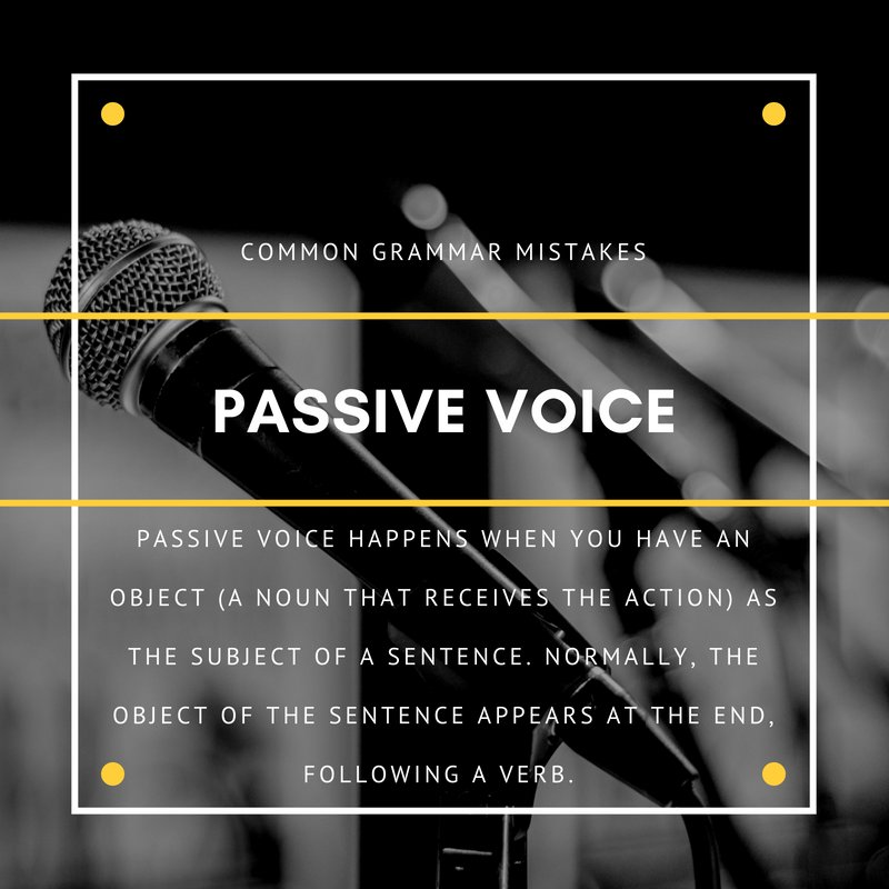 IIC_ESL's tweet photo. Be wary of this common #grammar mistake when you're #writing something! Passive voice tends to make your writing sound unclear and weak.

#ESL #EnglishLanguage #LearnESL #LearnEnglish #CreativeWriting #AcademicWriting #Education https://t.co/tU9Wkf9D6a