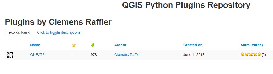 root676's tweet photo. The #QNEAT3 Plugin has now been online in the @QGIS plugin repository for one whole month. And we are just missing 22 downloads to break 1000 copies in usage. There is also the first bug report. My goal: Turn to a cooled drink, celebrate and figure out how to fix the bug. https://t.co/TQmnrewNOR