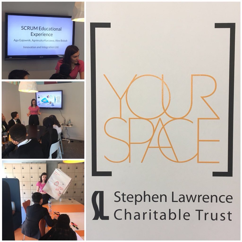 Work in progress with <a href="/AgaGajownik/">Aga Gajownik</a> at <a href="/S_LawrenceTrust/">Stephen Lawrence Charitable Trust</a>. Students working on an #app for disadvantaged children. Thank you <a href="/OpenPayCloud/">Open Payments Cloud</a> for the #techsupport. #hackathon #edutech #Socialimpact #innovation