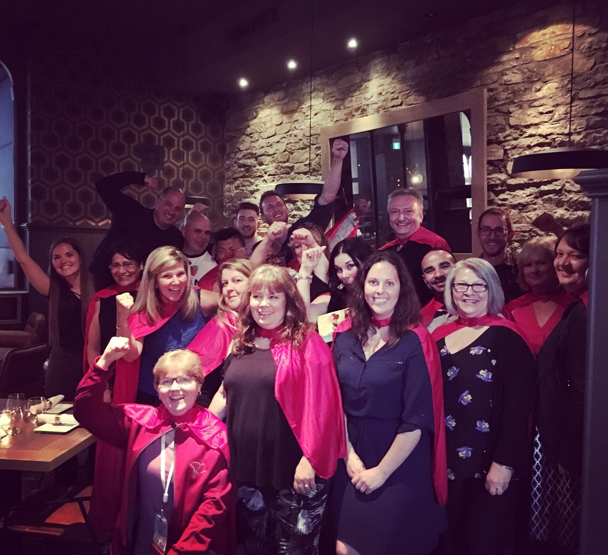 AvantiHCM's tweet photo. Last week we had a wonderful time hosting a delicious dinner @social_ottawa for our Superhero clients who attended @cdnpayroll #Payroll2018! #goteam #avantisoftware #superheroes https://t.co/9ZLte9OEEB