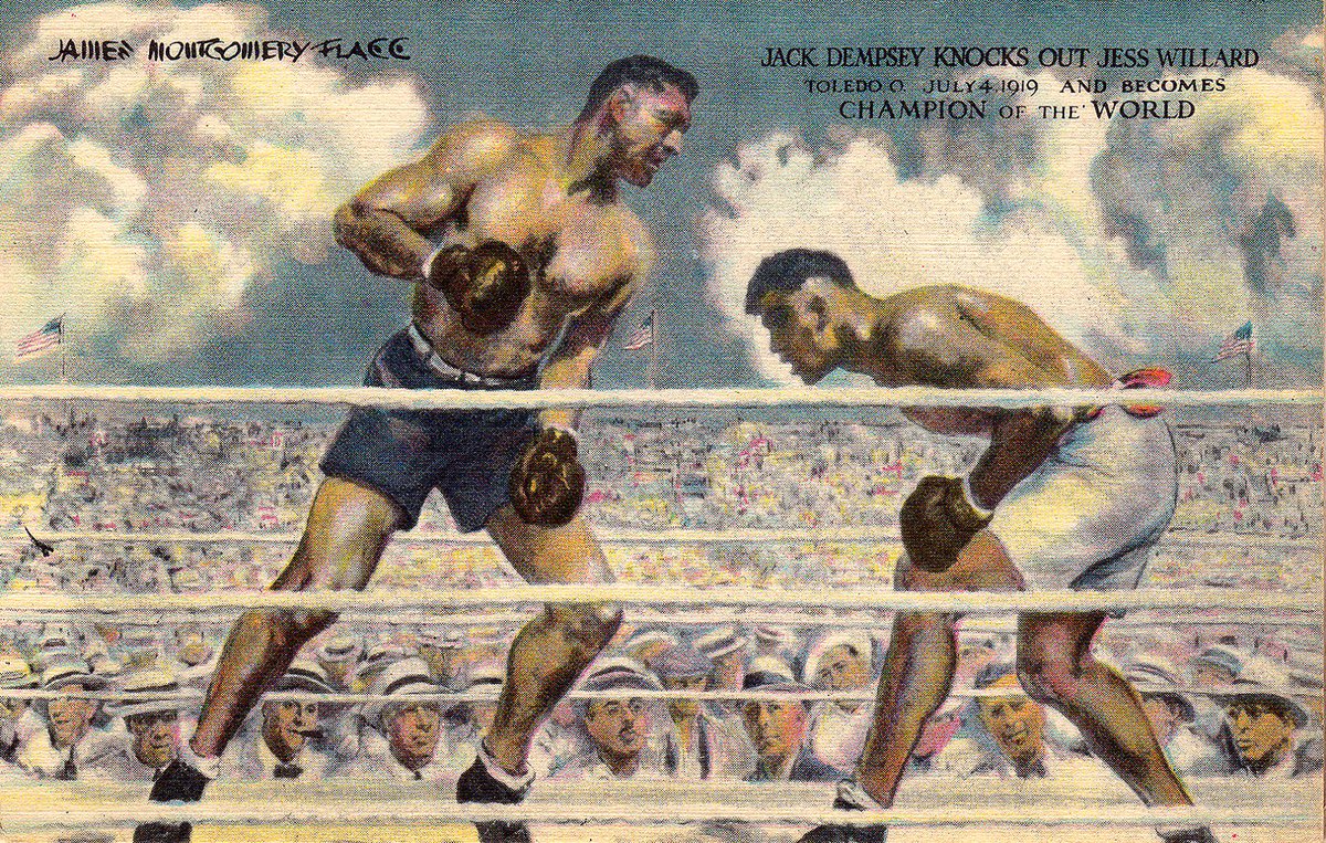 国内発送 Jack Boxer Namerican 15 19 Dempsey Jack Dempsey Toledo At 1919 July 4 On Willard Jess From Championship Heavyweight The Winning Left Led Terresrouges Com