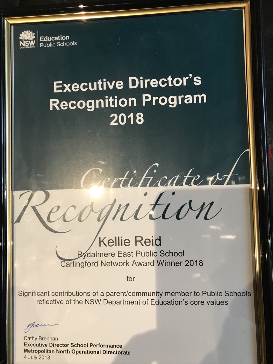 JohnCarters's tweet photo. At @CathyBrennan1’s Executive Director award presentation for recognising the contributions SASS and the Community make in our public schools, our wonderful P&C president Kellie Reid was the parent rep awarded from Carlingford Network. @rydalmere_east is proud. #REPSresent https://t.co/sgK4XnA5P9