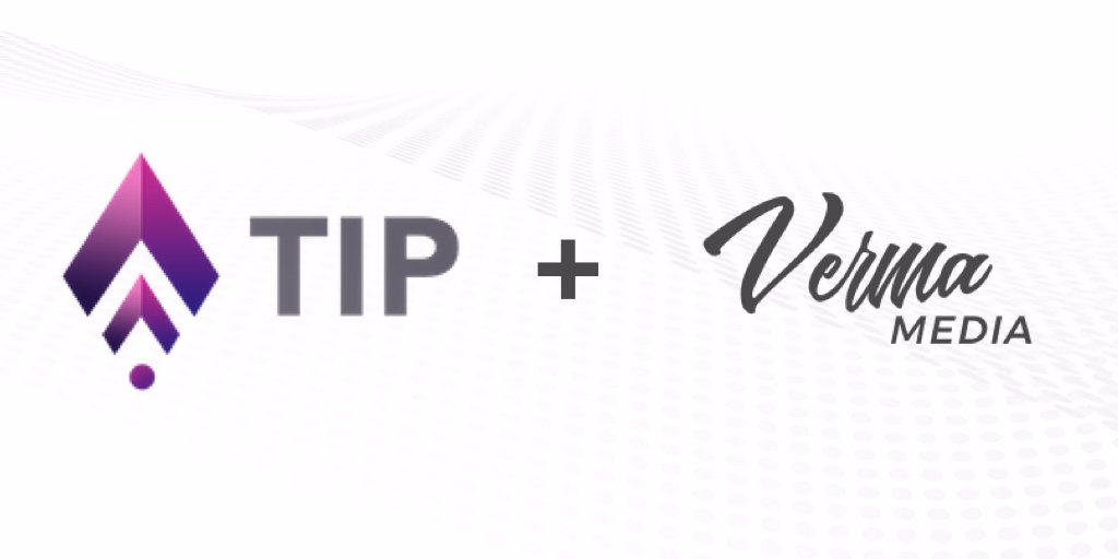 We're excited to announce we're now working with one of the leading #PR &amp; #marketing firms in the #crypto &amp; #Blockchain space: <a href="/VermaMedia/">Verma Media</a>. 😎 
#TipBlockchain #TipBlockchainICO #TokenSale #ICO #partnership