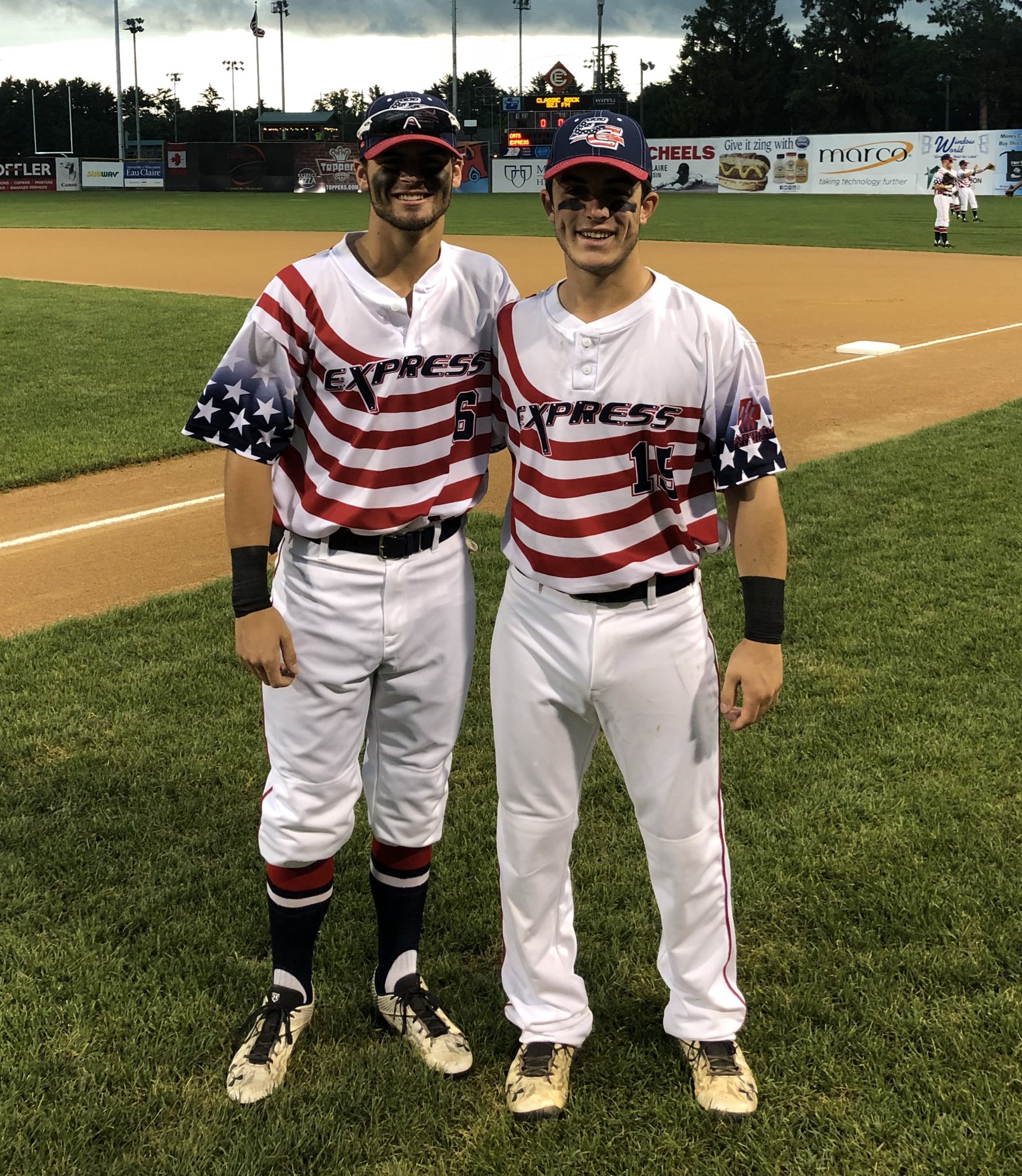 patriotic baseball uniforms