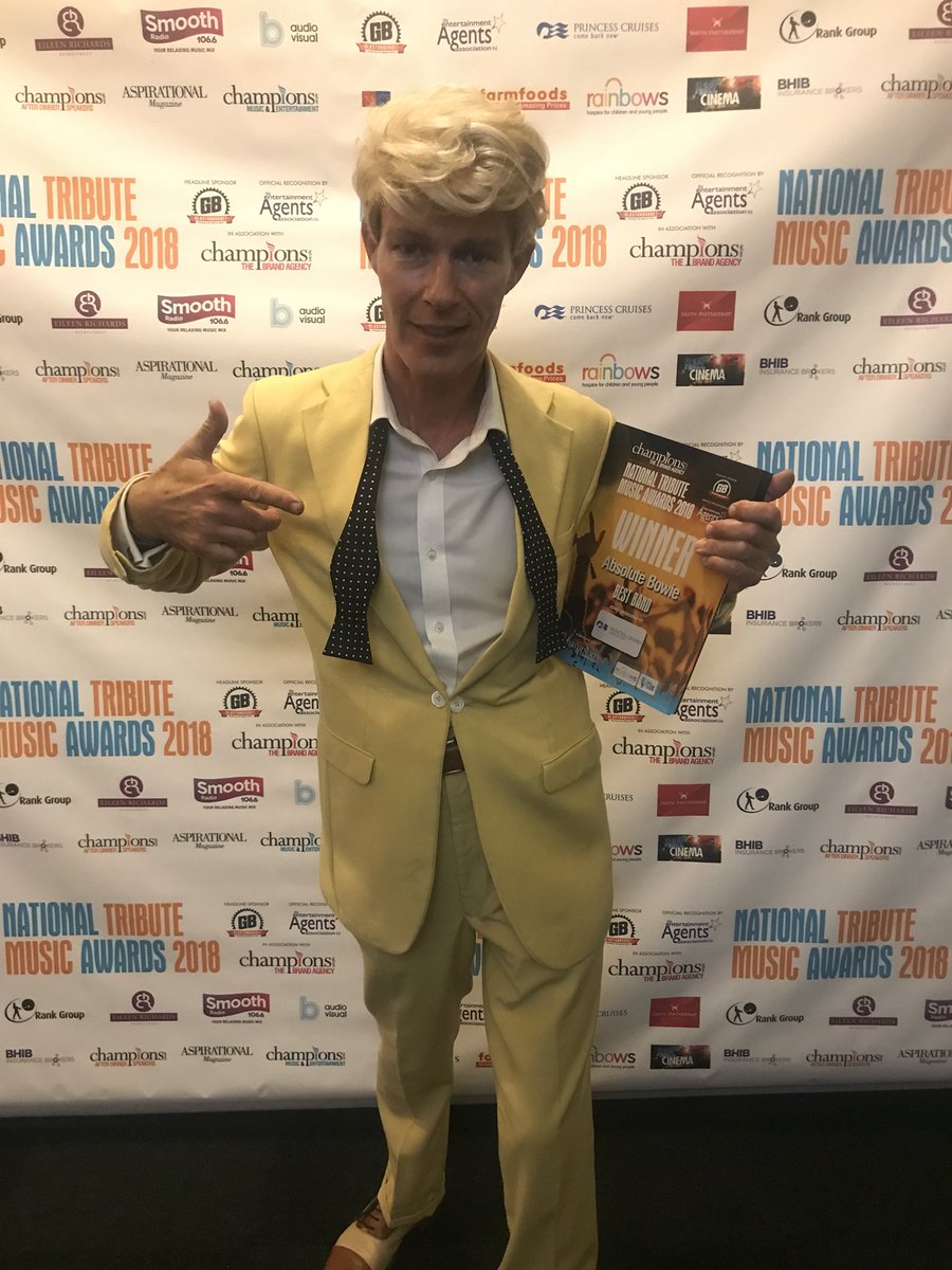 Well Done to <a href="/absolutebowie/">Absolute Bowie</a> for winning the Best Band Award this year sponsored by <a href="/PrincessCruises/">Princess Cruises</a> #NTMA2018