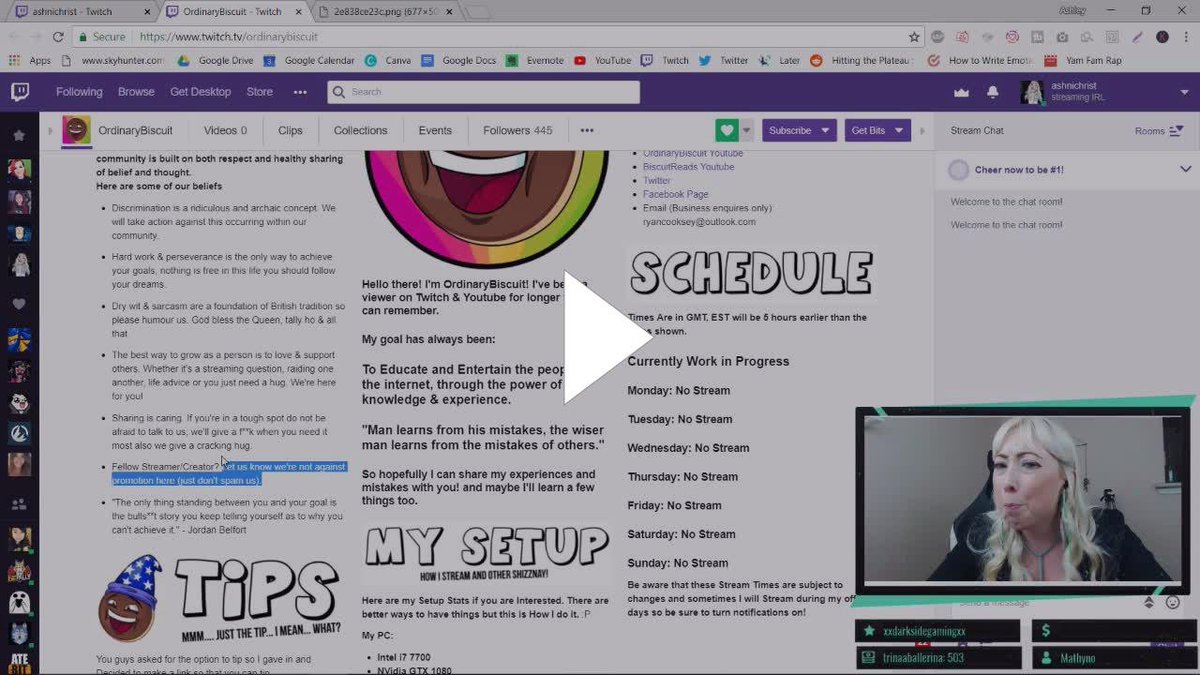 Ileane's tweet image. Learn About "No Drive-by Promotion" with #StreamCoach @ashnichrist bit.ly/2zcslOl #YamFam #Streamers